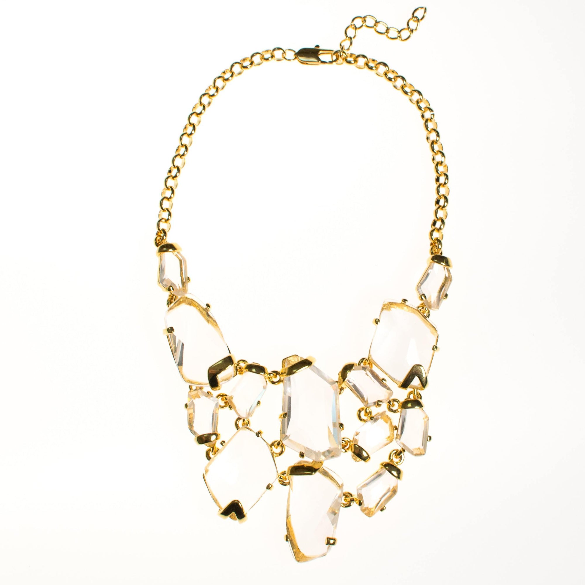 Vintage Kenneth Jay Lane Crystal Statement Necklace by Kenneth Jay Lane - Vintage Meet Modern Vintage Jewelry - Chicago, Illinois - #oldhollywoodglamour #vintagemeetmodern #designervintage #jewelrybox #antiquejewelry #vintagejewelry