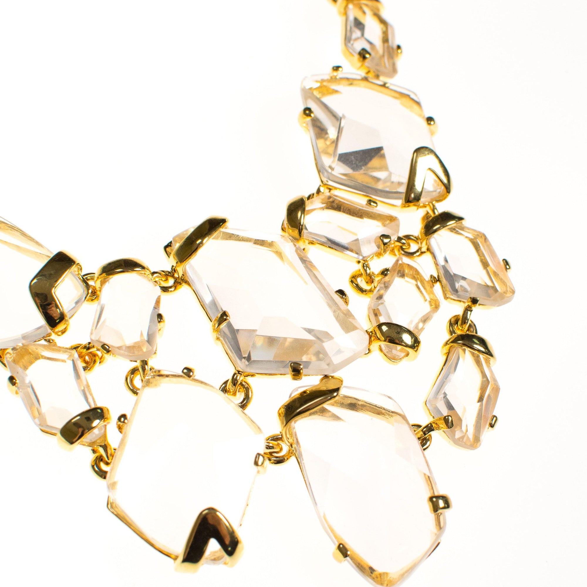 Vintage Kenneth Jay Lane Crystal Statement Necklace by Kenneth Jay Lane - Vintage Meet Modern Vintage Jewelry - Chicago, Illinois - #oldhollywoodglamour #vintagemeetmodern #designervintage #jewelrybox #antiquejewelry #vintagejewelry