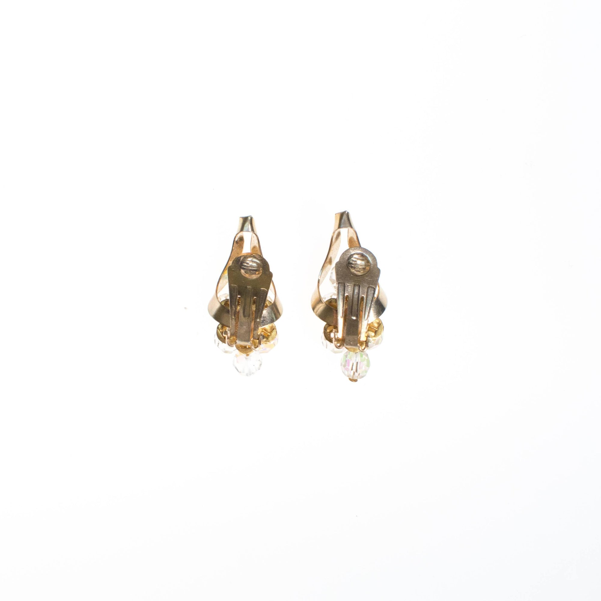 Vintage Aurora Borealis Crystal Bead Statement Earrings by 1960s - Vintage Meet Modern Vintage Jewelry - Chicago, Illinois - #oldhollywoodglamour #vintagemeetmodern #designervintage #jewelrybox #antiquejewelry #vintagejewelry
