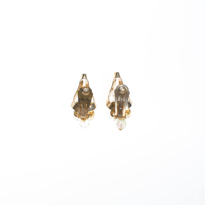 Vintage Aurora Borealis Crystal Bead Statement Earrings by 1960s - Vintage Meet Modern Vintage Jewelry - Chicago, Illinois - #oldhollywoodglamour #vintagemeetmodern #designervintage #jewelrybox #antiquejewelry #vintagejewelry