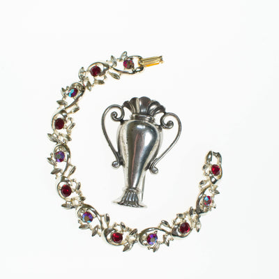 Monet Sterling Silver Urn Fur Clip by Monet - Vintage Meet Modern Vintage Jewelry - Chicago, Illinois - #oldhollywoodglamour #vintagemeetmodern #designervintage #jewelrybox #antiquejewelry #vintagejewelry