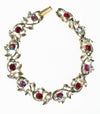 BSK Red Rhinestone Bracelet by BSK - Vintage Meet Modern Vintage Jewelry - Chicago, Illinois - #oldhollywoodglamour #vintagemeetmodern #designervintage #jewelrybox #antiquejewelry #vintagejewelry