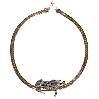 Spotted Leopard Necklace by 1980s - Vintage Meet Modern Vintage Jewelry - Chicago, Illinois - #oldhollywoodglamour #vintagemeetmodern #designervintage #jewelrybox #antiquejewelry #vintagejewelry