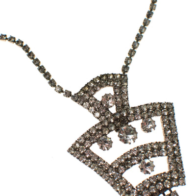 Vintage Art Deco Rhinestone Statement Necklace by Art Deco - Vintage Meet Modern Vintage Jewelry - Chicago, Illinois - #oldhollywoodglamour #vintagemeetmodern #designervintage #jewelrybox #antiquejewelry #vintagejewelry