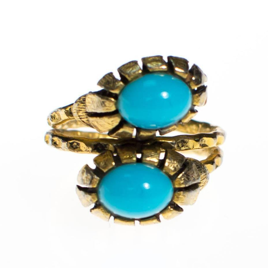 Vintage 1960s Snake Head Bypass Ring by 1960s - Vintage Meet Modern Vintage Jewelry - Chicago, Illinois - #oldhollywoodglamour #vintagemeetmodern #designervintage #jewelrybox #antiquejewelry #vintagejewelry