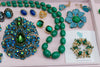 Vintage Joan Rivers Green Lucite Beaded Necklace by Joan Rivers - Vintage Meet Modern Vintage Jewelry - Chicago, Illinois - #oldhollywoodglamour #vintagemeetmodern #designervintage #jewelrybox #antiquejewelry #vintagejewelry