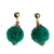 Vintage Carved Faux Jade Dangling