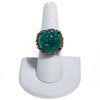 Vintage Faux Carved Jade Statement Ring, Adjustable by 1960s - Vintage Meet Modern Vintage Jewelry - Chicago, Illinois - #oldhollywoodglamour #vintagemeetmodern #designervintage #jewelrybox #antiquejewelry #vintagejewelry