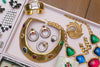 Vintage Gold Tone Swirl Design Brooch with Rhinestones by 1960s - Vintage Meet Modern Vintage Jewelry - Chicago, Illinois - #oldhollywoodglamour #vintagemeetmodern #designervintage #jewelrybox #antiquejewelry #vintagejewelry