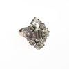 Art Deco Diamante Statement Ring by 1940s - Vintage Meet Modern Vintage Jewelry - Chicago, Illinois - #oldhollywoodglamour #vintagemeetmodern #designervintage #jewelrybox #antiquejewelry #vintagejewelry