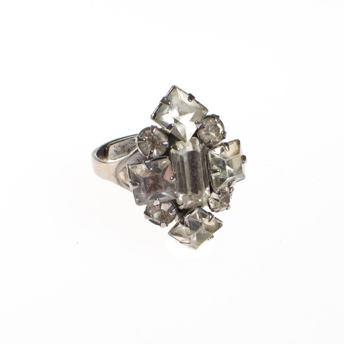 Art Deco Diamante Statement Ring