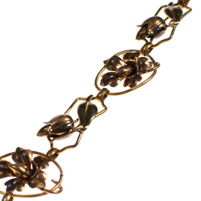 Vintage Art Nouveau Floral Link Bracelet by Art Nouveau - Vintage Meet Modern Vintage Jewelry - Chicago, Illinois - #oldhollywoodglamour #vintagemeetmodern #designervintage #jewelrybox #antiquejewelry #vintagejewelry