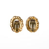 Clear Crystal Cameo Gold Tone Earrings by Cameo - Vintage Meet Modern Vintage Jewelry - Chicago, Illinois - #oldhollywoodglamour #vintagemeetmodern #designervintage #jewelrybox #antiquejewelry #vintagejewelry