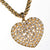 Reserved 1 of 3 Huge Pearl Heart Pendant Statement Necklace