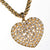 Reserved 1 of 3 Huge Pearl Heart Pendant Statement Necklace