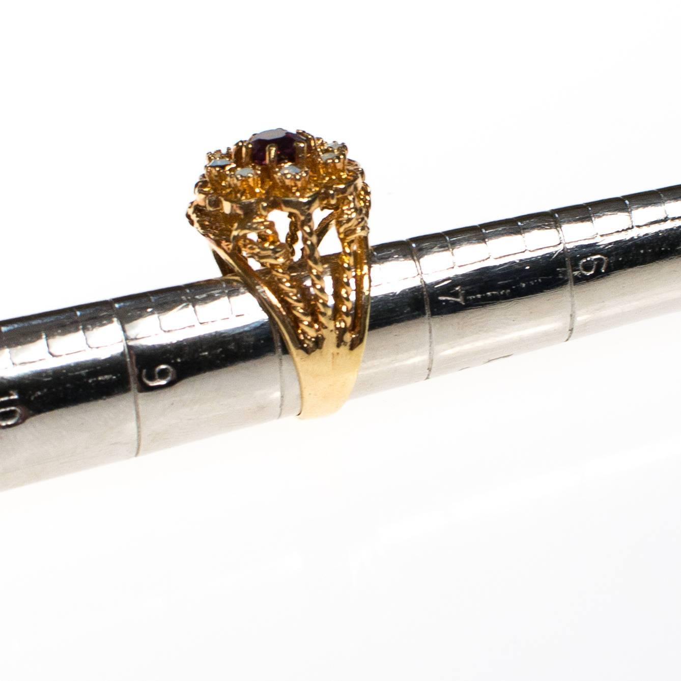 Amber and Opaline Crystal Statement Ring by 1980s - Vintage Meet Modern Vintage Jewelry - Chicago, Illinois - #oldhollywoodglamour #vintagemeetmodern #designervintage #jewelrybox #antiquejewelry #vintagejewelry