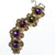 Judy Lee Heliotrope Rainbow Rhinestone Bracelet set in Gold Tone