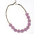 Purple Lucite Flower Necklace