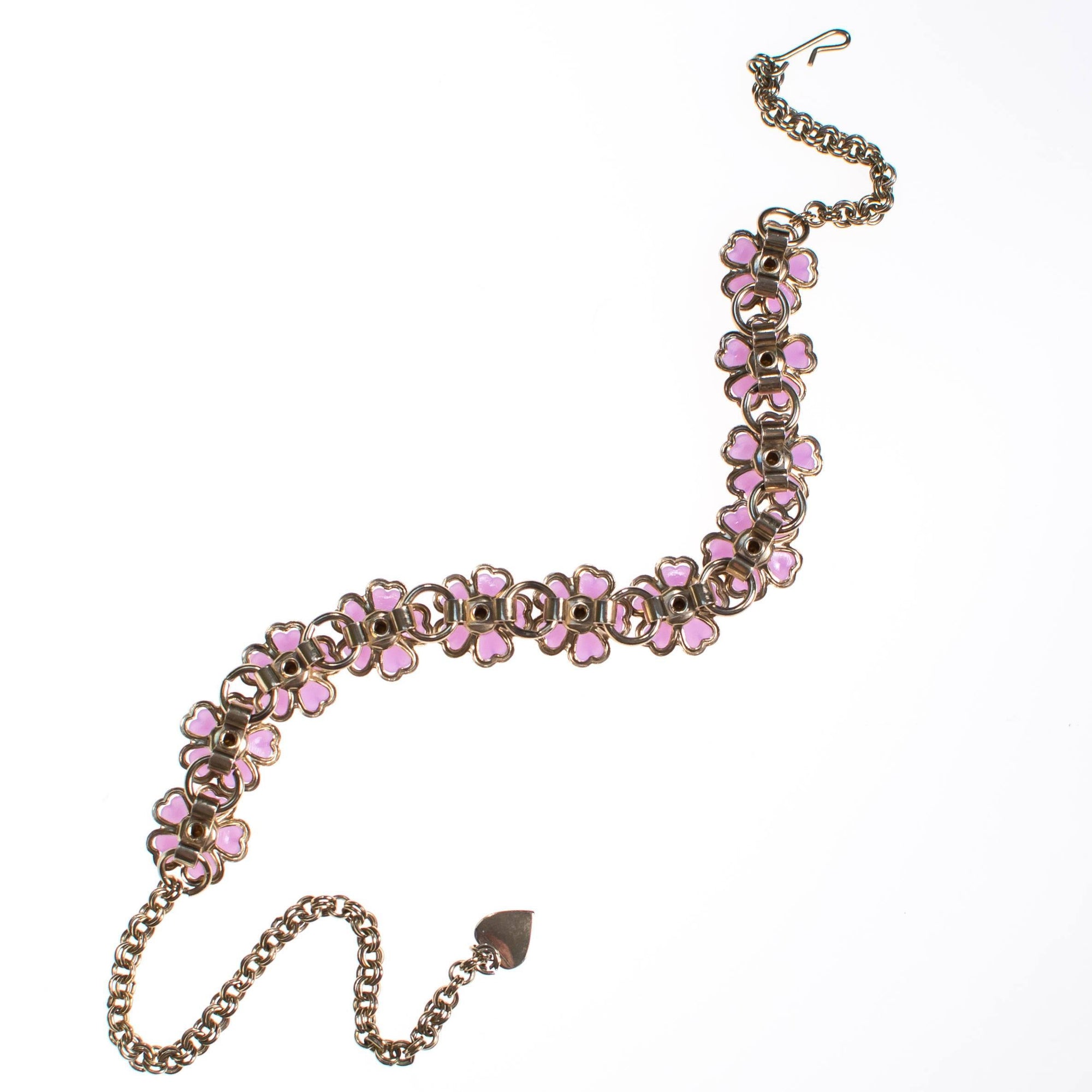 Purple Lucite Flower Necklace by 1950s - Vintage Meet Modern Vintage Jewelry - Chicago, Illinois - #oldhollywoodglamour #vintagemeetmodern #designervintage #jewelrybox #antiquejewelry #vintagejewelry