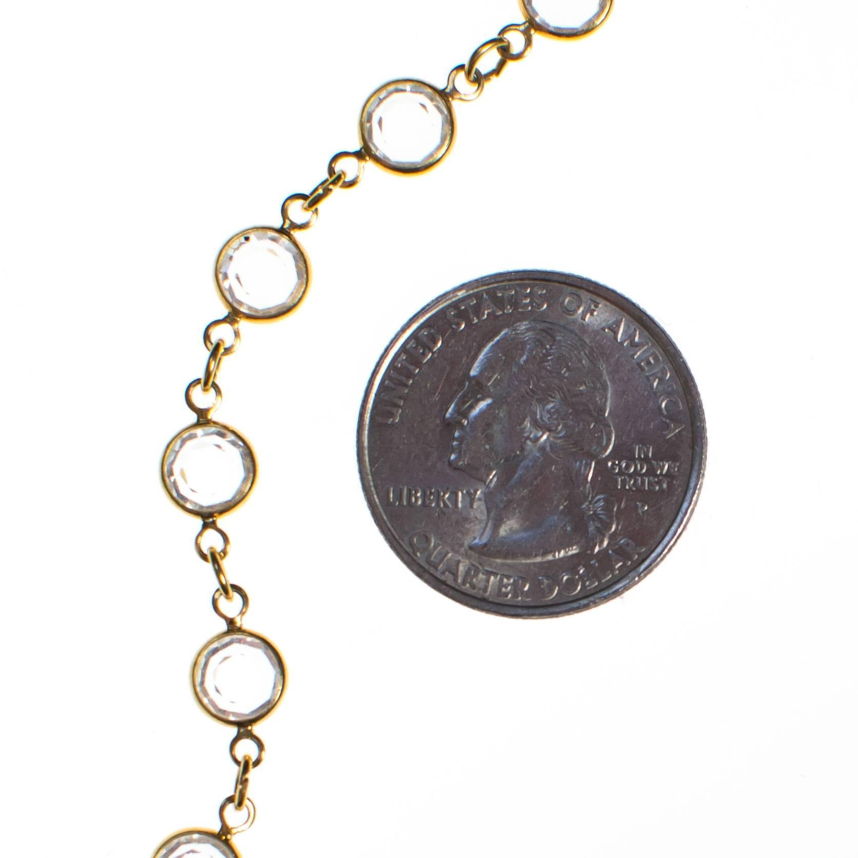 Vintage Swarovski Bezel Set Crystal Bracelet by Swarovski - Vintage Meet Modern Vintage Jewelry - Chicago, Illinois - #oldhollywoodglamour #vintagemeetmodern #designervintage #jewelrybox #antiquejewelry #vintagejewelry