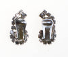 Vintage Black Diamond and Clear Crystal Rhinestone Earrings by 1950s - Vintage Meet Modern Vintage Jewelry - Chicago, Illinois - #oldhollywoodglamour #vintagemeetmodern #designervintage #jewelrybox #antiquejewelry #vintagejewelry