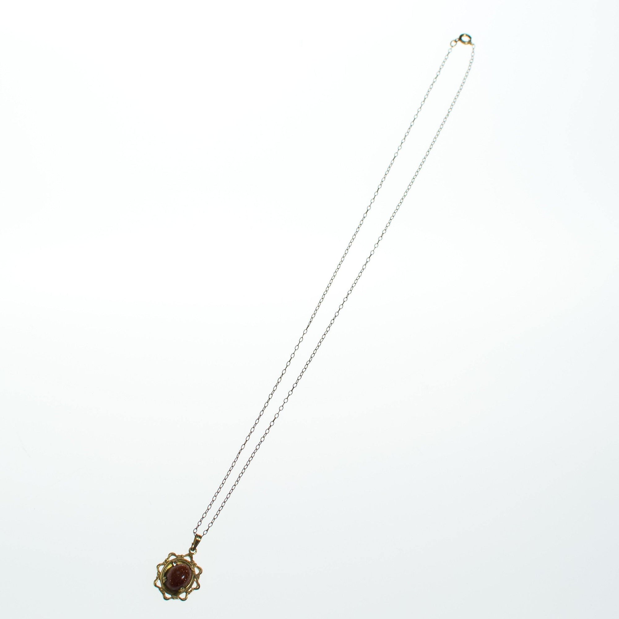 Vintage Goldstone Petite Star Pendant Necklace Gold Filled 1970s by 1970s - Vintage Meet Modern Vintage Jewelry - Chicago, Illinois - #oldhollywoodglamour #vintagemeetmodern #designervintage #jewelrybox #antiquejewelry #vintagejewelry