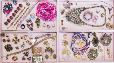 Vintage Hot Pink Blue, Green, Diamante Rhinestone Brooch Pendant by 1990s - Vintage Meet Modern Vintage Jewelry - Chicago, Illinois - #oldhollywoodglamour #vintagemeetmodern #designervintage #jewelrybox #antiquejewelry #vintagejewelry