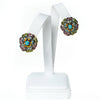 Vintage Heidi Daus Turquoise and Colorful Crystal Rhinestone Flower Earrings by Heidi Daus - Vintage Meet Modern Vintage Jewelry - Chicago, Illinois - #oldhollywoodglamour #vintagemeetmodern #designervintage #jewelrybox #antiquejewelry #vintagejewelry