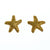 Vintage Gold Starfish Earrings Pierced Petite Size