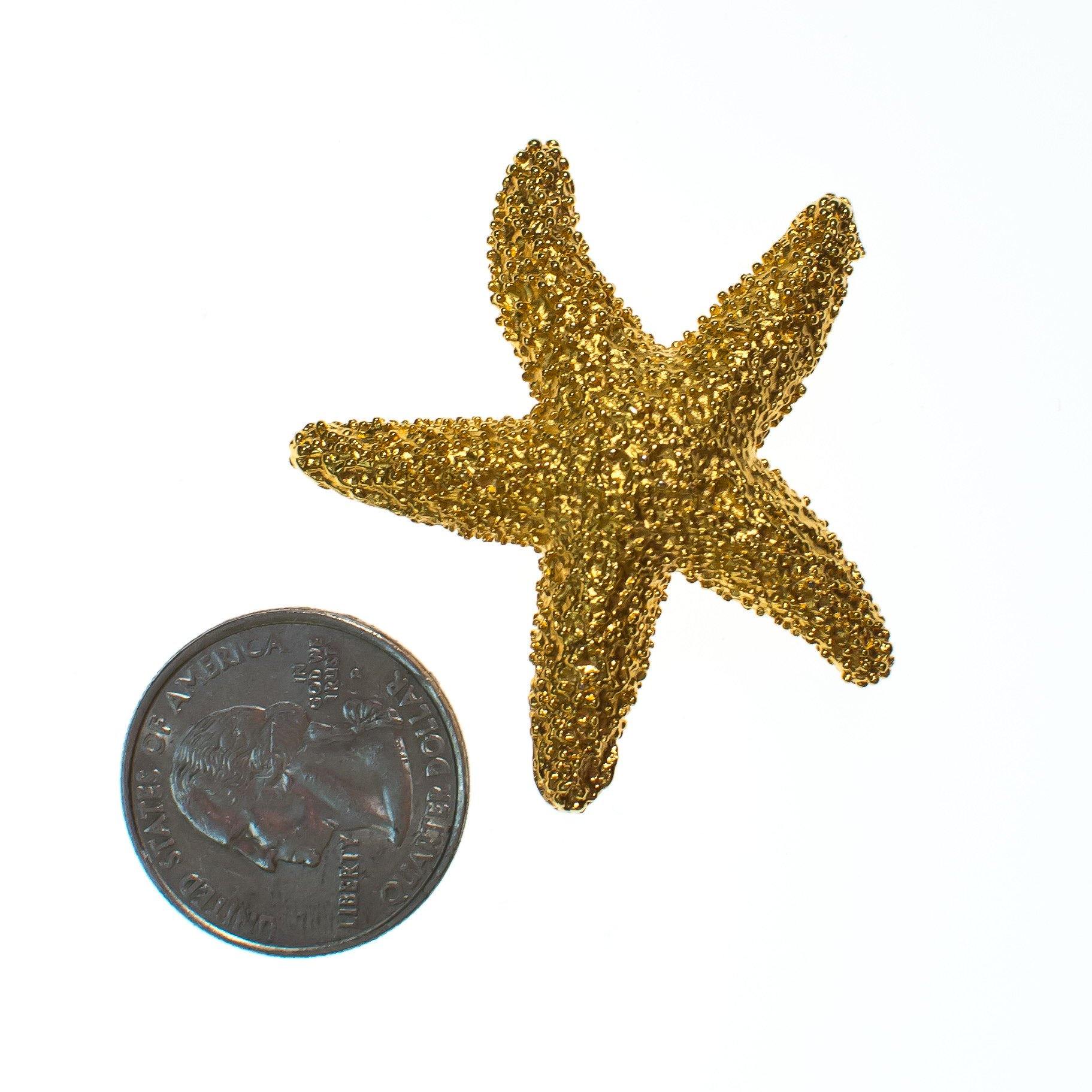 Vintage Starfish Brooch by 1980s - Vintage Meet Modern Vintage Jewelry - Chicago, Illinois - #oldhollywoodglamour #vintagemeetmodern #designervintage #jewelrybox #antiquejewelry #vintagejewelry