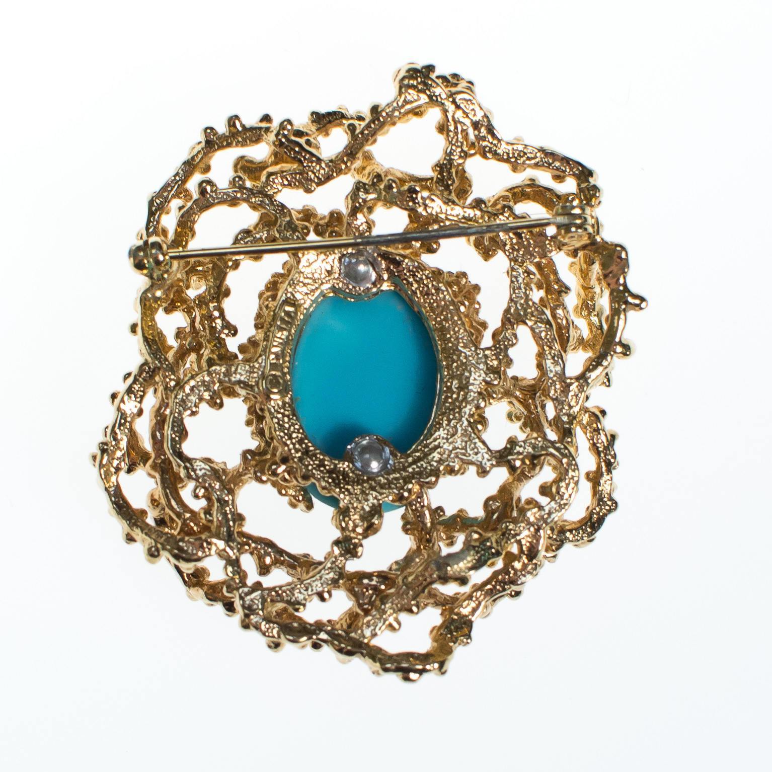Vintage Panetta Brutalist Modern Brooch by Panetta Brutalist - Vintage Meet Modern Vintage Jewelry - Chicago, Illinois - #oldhollywoodglamour #vintagemeetmodern #designervintage #jewelrybox #antiquejewelry #vintagejewelry