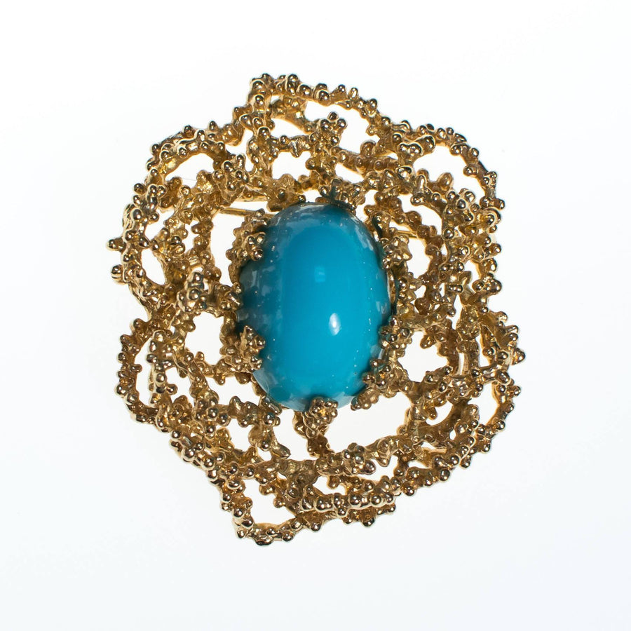 Vintage Panetta Brutalist Modern Brooch by Panetta Brutalist - Vintage Meet Modern Vintage Jewelry - Chicago, Illinois - #oldhollywoodglamour #vintagemeetmodern #designervintage #jewelrybox #antiquejewelry #vintagejewelry