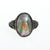Vintage Art Nouveau Blister Pearl Ring Set In Sterling Silver
