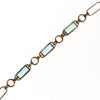 Vintage 1940s Gold Filled Blue Crystal Line Bracelet by 1940s - Vintage Meet Modern Vintage Jewelry - Chicago, Illinois - #oldhollywoodglamour #vintagemeetmodern #designervintage #jewelrybox #antiquejewelry #vintagejewelry