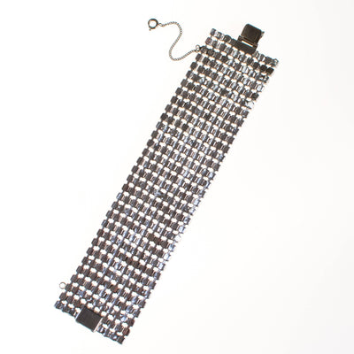 Vintage Wide Rhinestone Bracelet, Art Deco Style by Art Deco - Vintage Meet Modern Vintage Jewelry - Chicago, Illinois - #oldhollywoodglamour #vintagemeetmodern #designervintage #jewelrybox #antiquejewelry #vintagejewelry