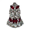 Vintage Art Deco Diamante Ruby Red crystal rhinestone fur clip by Art Deco - Vintage Meet Modern Vintage Jewelry - Chicago, Illinois - #oldhollywoodglamour #vintagemeetmodern #designervintage #jewelrybox #antiquejewelry #vintagejewelry