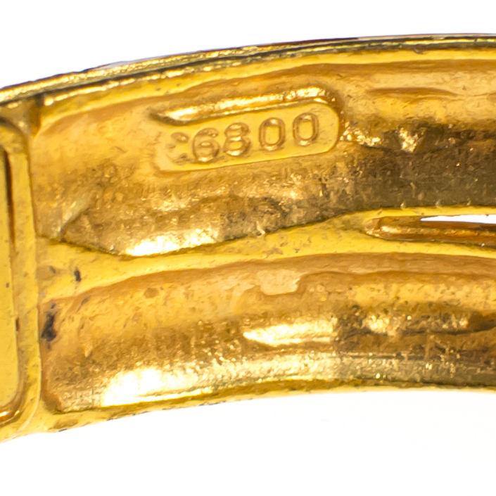 Vintage Original by Robert Orange Clamper Bangle Bracelet by Robert Orange - Vintage Meet Modern Vintage Jewelry - Chicago, Illinois - #oldhollywoodglamour #vintagemeetmodern #designervintage #jewelrybox #antiquejewelry #vintagejewelry