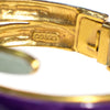 Vintage Original by Robert Mod Style Purple and Mint Green Enamel Clamper Bangle Bracelet by Robert Mod - Vintage Meet Modern Vintage Jewelry - Chicago, Illinois - #oldhollywoodglamour #vintagemeetmodern #designervintage #jewelrybox #antiquejewelry #vintagejewelry