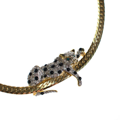 Spotted Leopard Necklace by 1980s - Vintage Meet Modern Vintage Jewelry - Chicago, Illinois - #oldhollywoodglamour #vintagemeetmodern #designervintage #jewelrybox #antiquejewelry #vintagejewelry