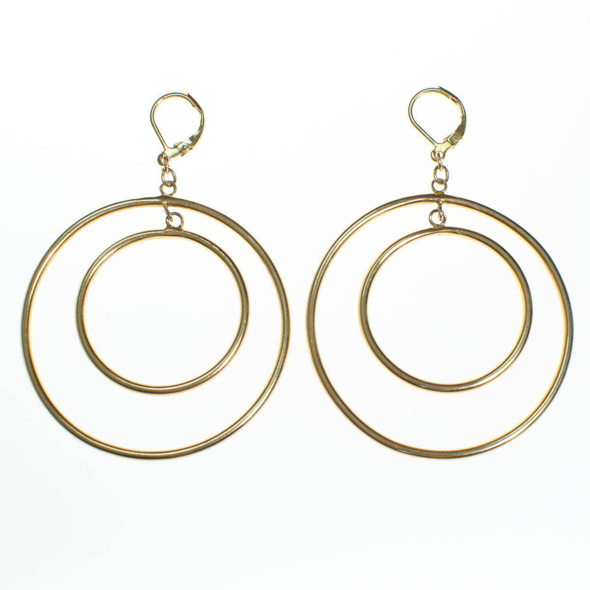 Vintage Kenneth Jay Lane Double Hoop Earrings