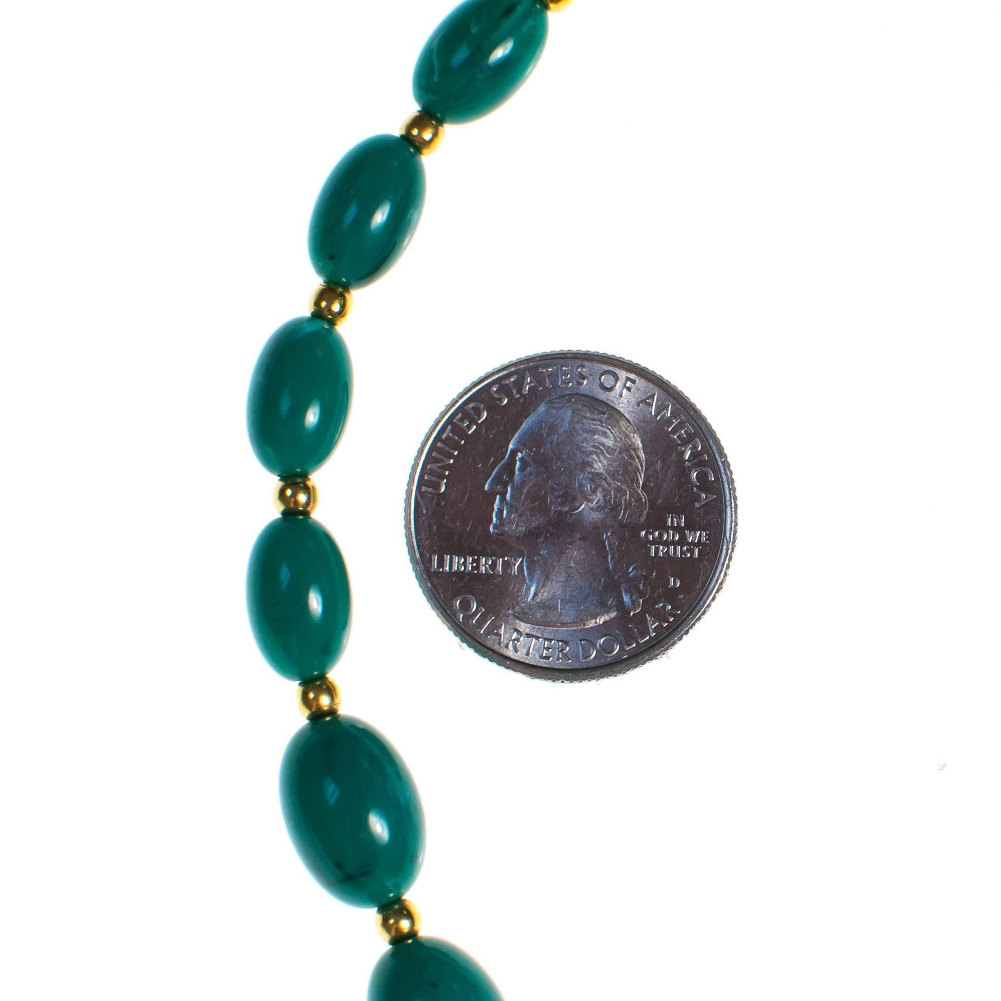 Vintage Joan Rivers Green Lucite Beaded Necklace by Joan Rivers - Vintage Meet Modern Vintage Jewelry - Chicago, Illinois - #oldhollywoodglamour #vintagemeetmodern #designervintage #jewelrybox #antiquejewelry #vintagejewelry