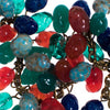 Vintage 1940s Art Glass Dangling Charm Bracelet Lapis, Carnelian, Faux Jade, Peking Glass Charms by 1940s - Vintage Meet Modern Vintage Jewelry - Chicago, Illinois - #oldhollywoodglamour #vintagemeetmodern #designervintage #jewelrybox #antiquejewelry #vintagejewelry