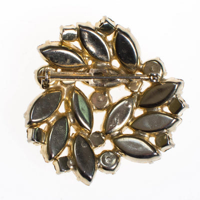 Vintage Green and Yellow Topaz Rhinestone Brooch by 1960s - Vintage Meet Modern Vintage Jewelry - Chicago, Illinois - #oldhollywoodglamour #vintagemeetmodern #designervintage #jewelrybox #antiquejewelry #vintagejewelry