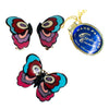 Vintage Eisenberg Enamel Butterfly Earrings Red Turquoise Blue Pink Purple by Eisenberg - Vintage Meet Modern Vintage Jewelry - Chicago, Illinois - #oldhollywoodglamour #vintagemeetmodern #designervintage #jewelrybox #antiquejewelry #vintagejewelry