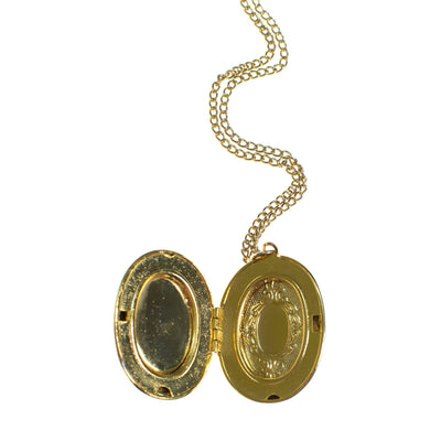 Vintage Gold Cameo Locket by 1980s - Vintage Meet Modern Vintage Jewelry - Chicago, Illinois - #oldhollywoodglamour #vintagemeetmodern #designervintage #jewelrybox #antiquejewelry #vintagejewelry