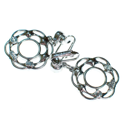 Vintage Sarah Coventry Silver Doorknocker Earrings with Rhinestones, Clip On by Sarah Coventry - Vintage Meet Modern Vintage Jewelry - Chicago, Illinois - #oldhollywoodglamour #vintagemeetmodern #designervintage #jewelrybox #antiquejewelry #vintagejewelry