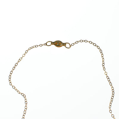 Vintage 1970s Minimalist Gold Filled Tigers Eye Beaded Necklace by 1970s - Vintage Meet Modern Vintage Jewelry - Chicago, Illinois - #oldhollywoodglamour #vintagemeetmodern #designervintage #jewelrybox #antiquejewelry #vintagejewelry