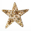 Vintage Gold Tone Star Brooch, Coral Pink Speckled Cabochons, Faux Pearls, Clear Rhinestones, Brooches and Pins by 1960s - Vintage Meet Modern Vintage Jewelry - Chicago, Illinois - #oldhollywoodglamour #vintagemeetmodern #designervintage #jewelrybox #antiquejewelry #vintagejewelry