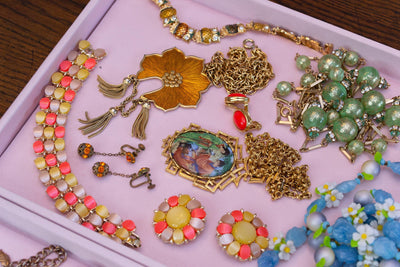 Vintage Amber Rhinestone Drop Earrings, West Germany, Screw Back by 1950s - Vintage Meet Modern Vintage Jewelry - Chicago, Illinois - #oldhollywoodglamour #vintagemeetmodern #designervintage #jewelrybox #antiquejewelry #vintagejewelry