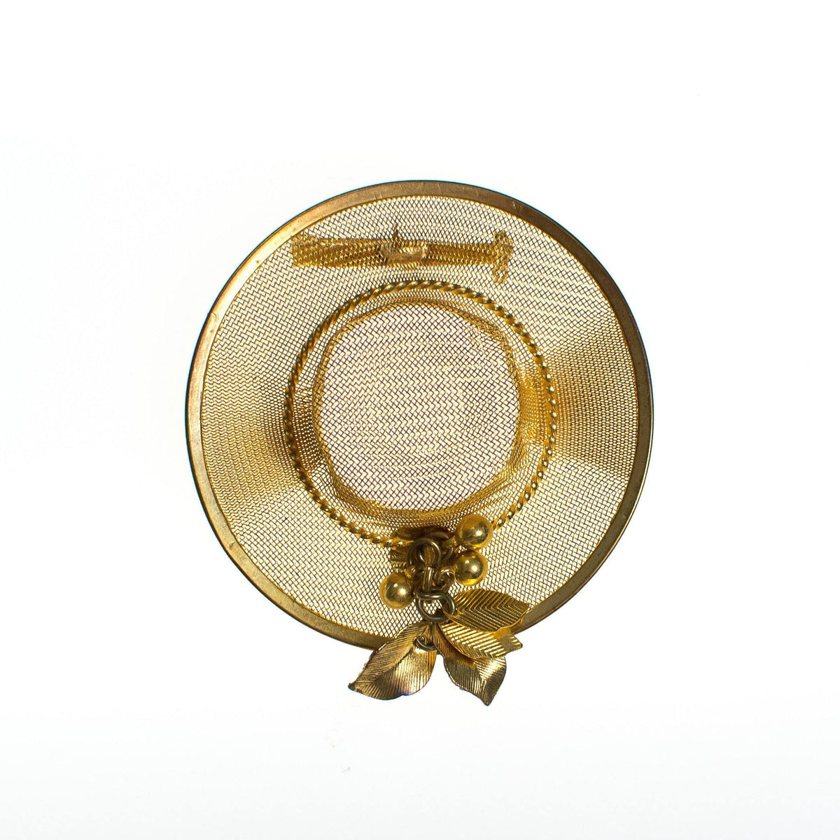 Vintage Gold Tone Hat Brooch